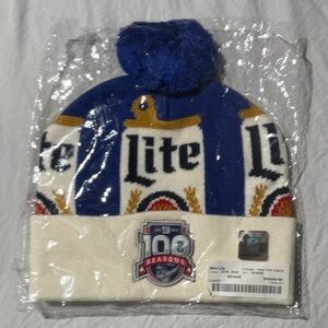 Miller Lite Blue and White Beanie